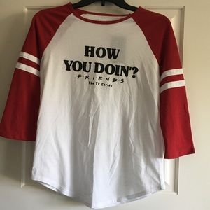 Friends How You Doin Baseball Tee